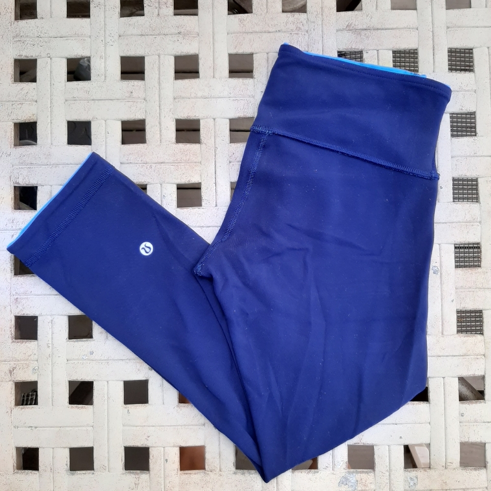 Lululemon Wunder Under Reversible Crop leggings